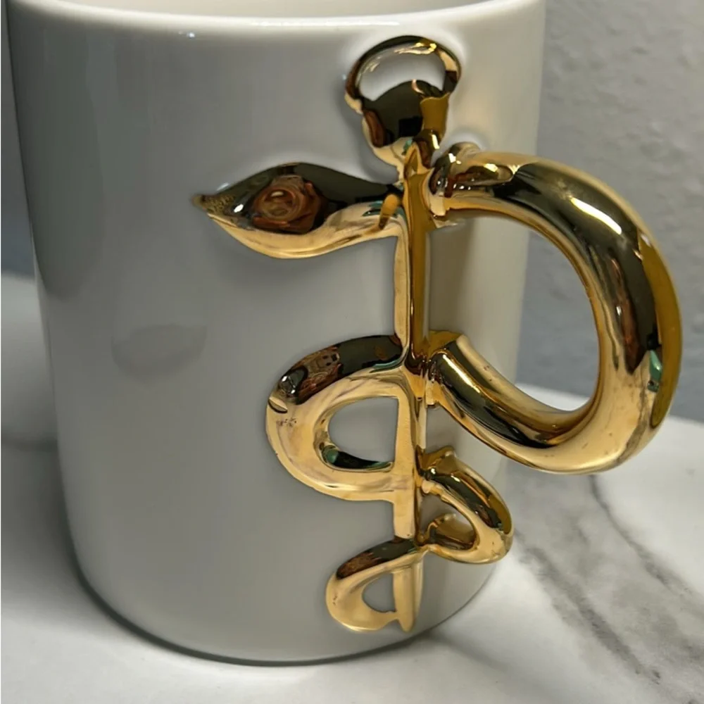 Gold Monogram Mug